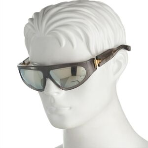 Balmain Unisex B-Escape Geometric Frame Sunglasses - Grey/Gold